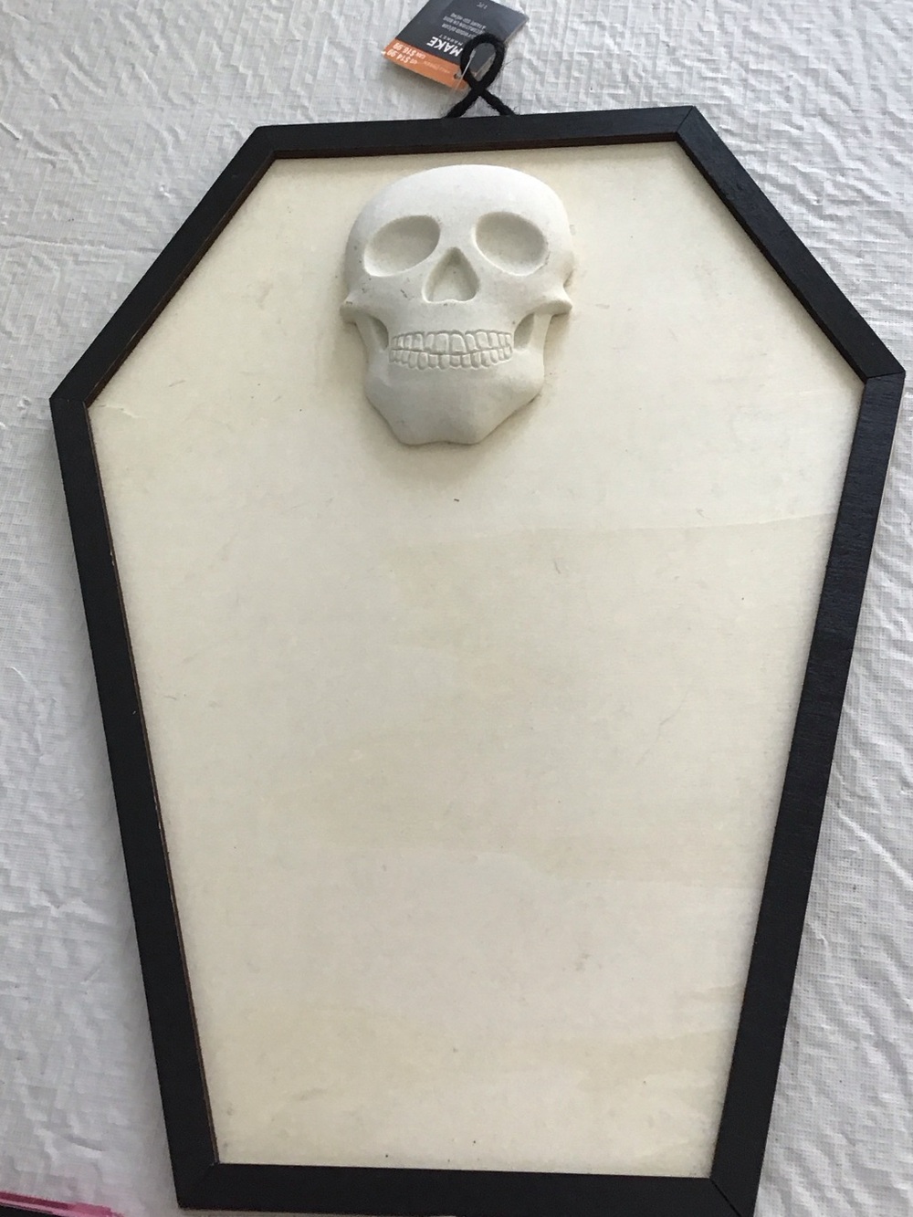 Makers Market Black and Orange DIY Wood Décor Tag Wall hanging for Halloween ##